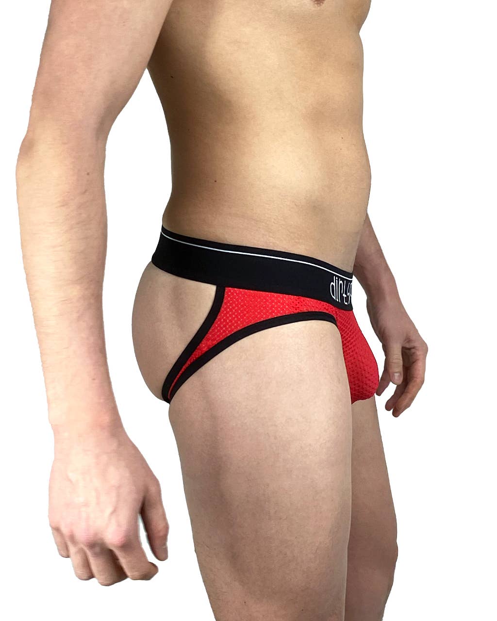 Cherry Red Mesh Jock - The Savidge