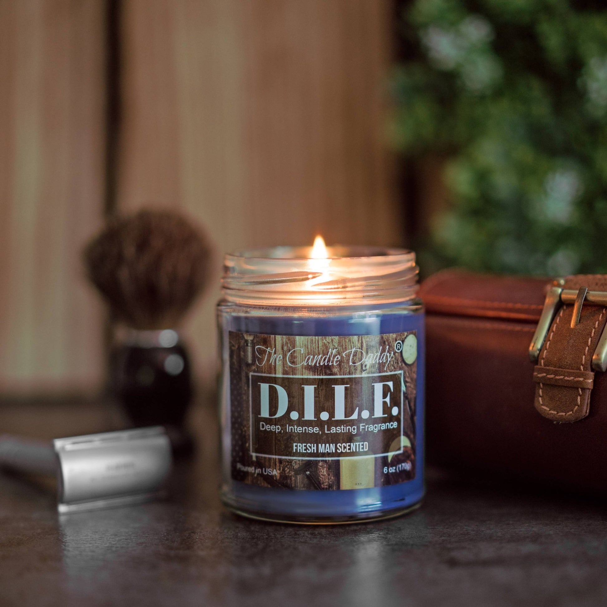 DILF (D.I.L.F.) - FRESH MAN SCENTED - FUNNY 6 OZ JAR CANDLE - The Savidge