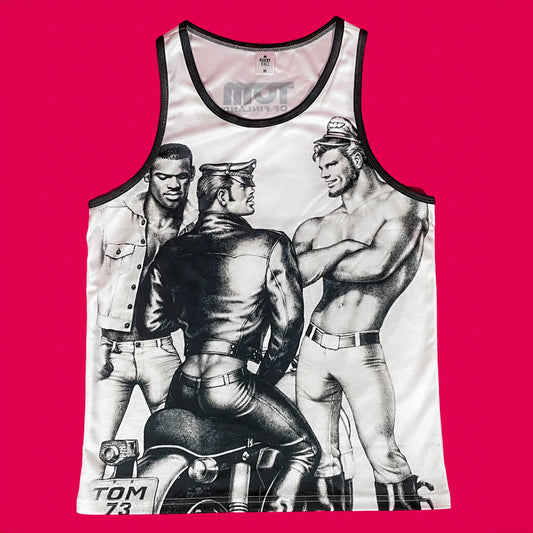 Tom of Finland Mesh Tank Top — "TOM 73 — Classic"