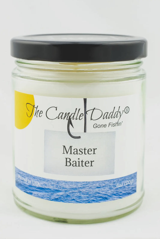 Gone Fishin’ - Master Baiter - Funny Fishing Candle - Vanilla