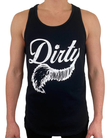 Black Dirty Tank Top - Large Logo - The Savidge