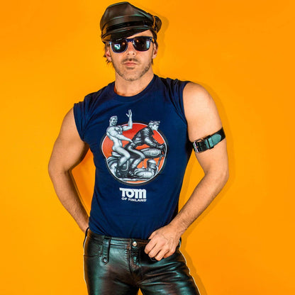 Tom of Finland "Easy Rider" T-shirt (Gay Queer LGBTQ) Navy