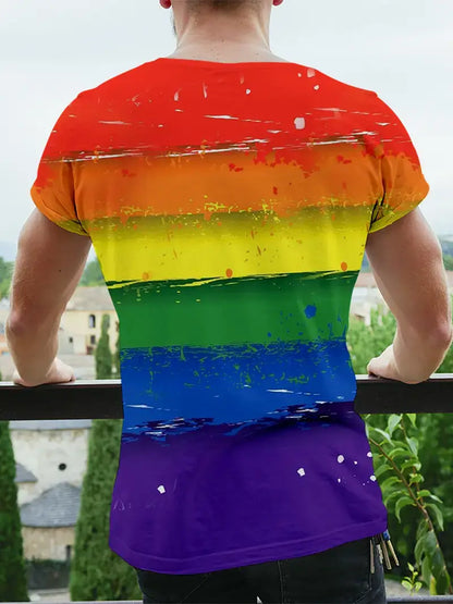 "Rainbow Grunge" Pride T-Shirt