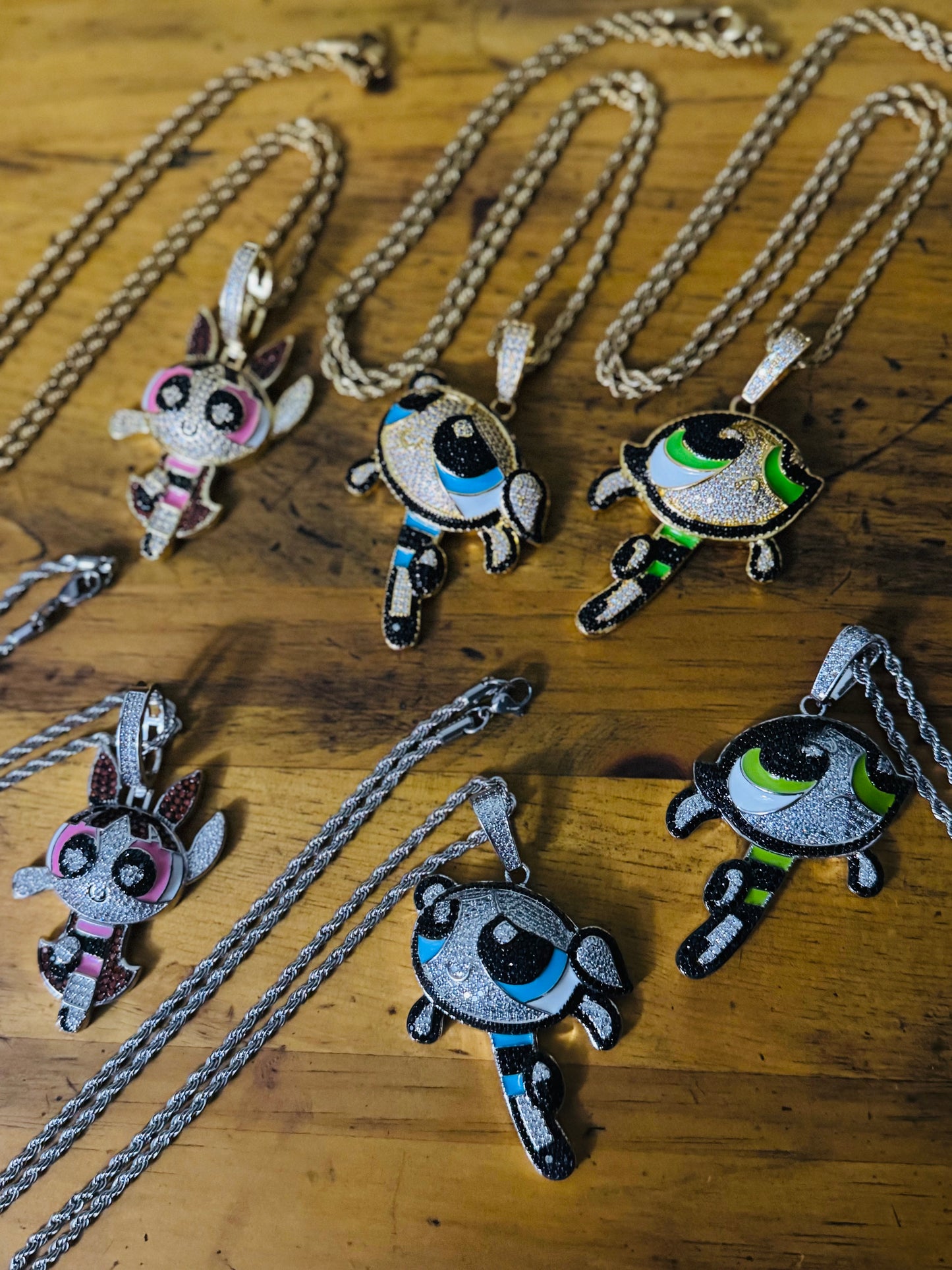 Power Puff Girls Necklace