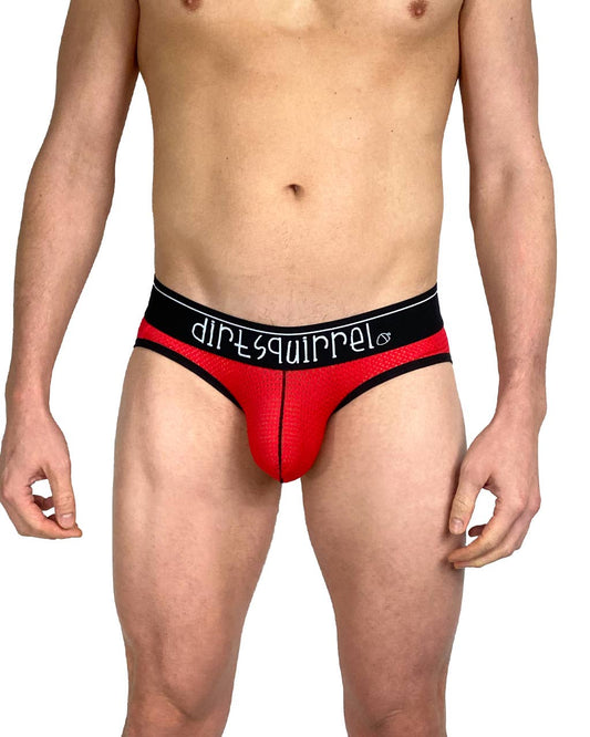 Cherry Red Mesh Jock - The Savidge