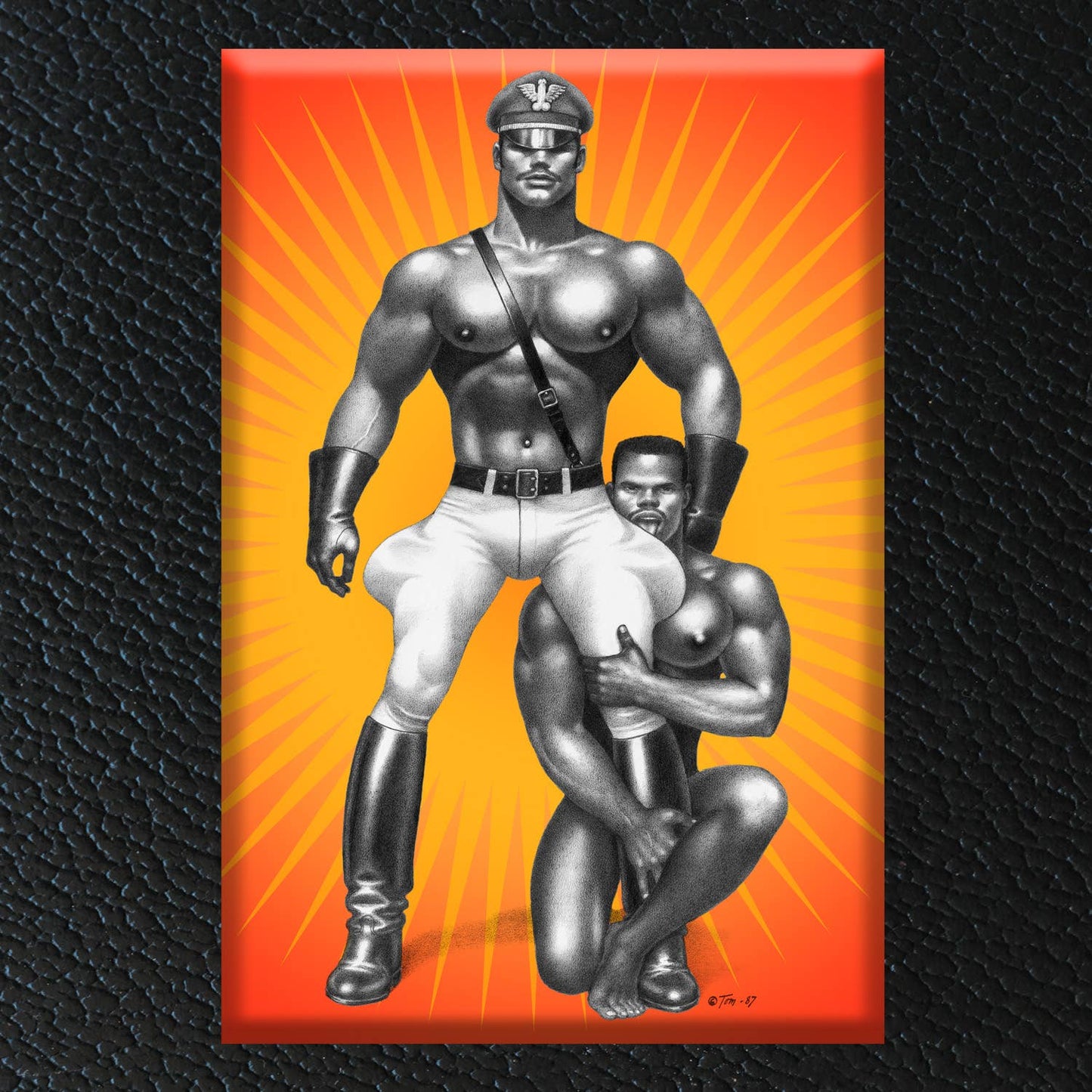 Tom of Finland Black Leathermen (hard) Magnet