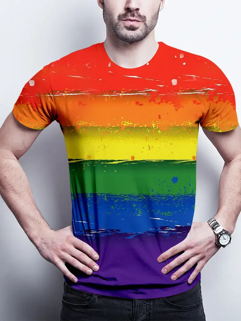 "Rainbow Grunge" Pride T-Shirt