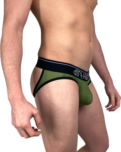 Military Green Mesh Jock - The Savidge