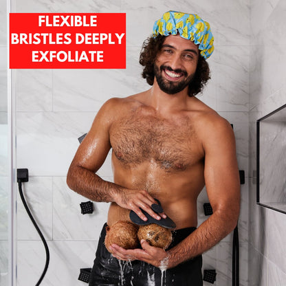 Body and Nut Scrubber - Exfoliating Silicon Loofah - The Savidge