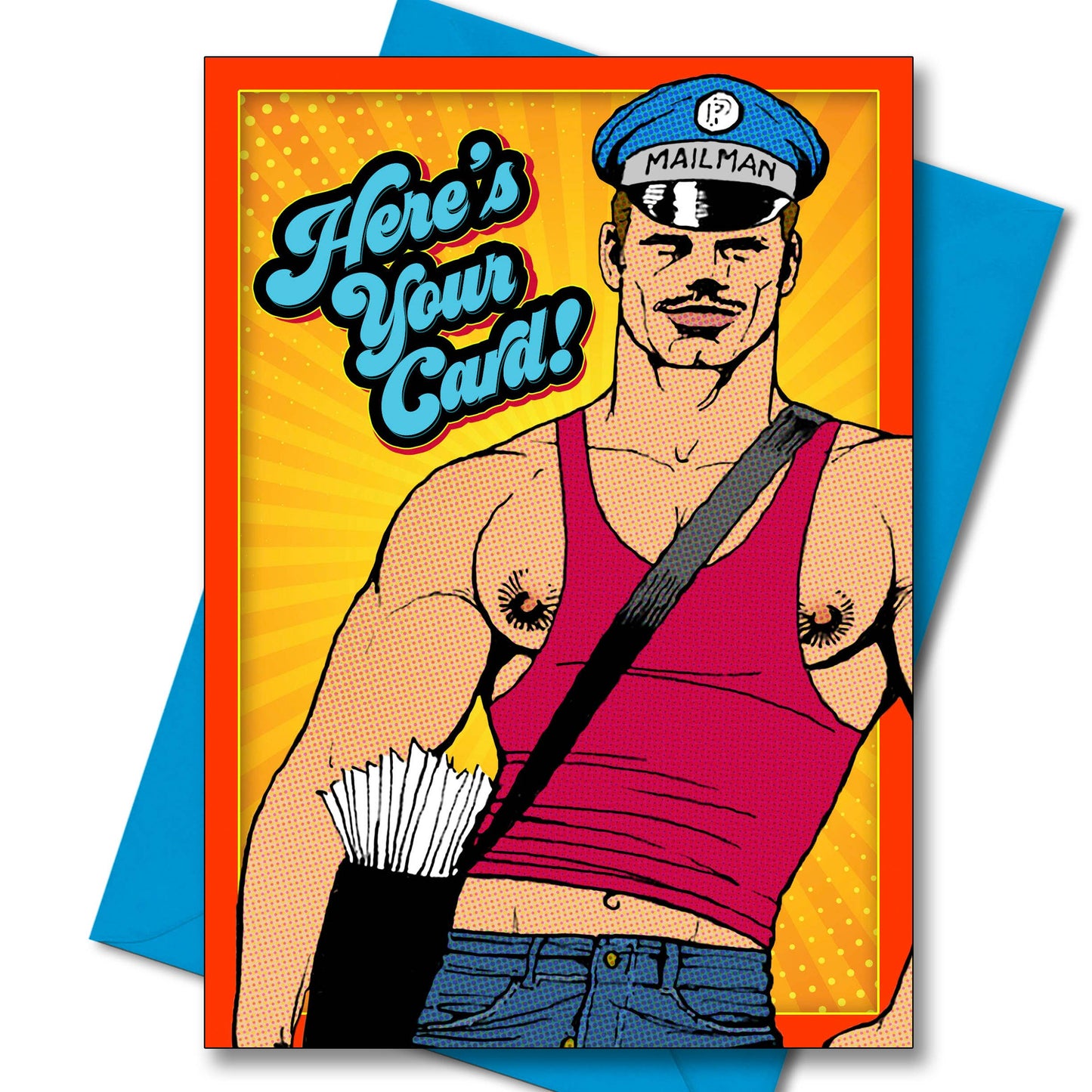 Tom of Finland Postman Birthday Card (Gay, Queer, LGBTQ)